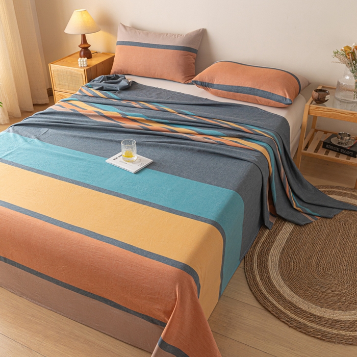 91家纺网 家纺一手货源 找家纺 卡伦家纺 2025新款全棉色织水洗棉床单学生宿舍单人双人床单系列斯诺克