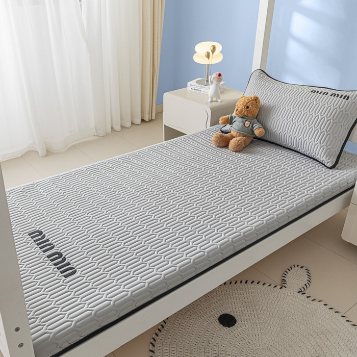 91家纺网 家纺一手货源 找家纺 鑫钰 2024新款学生季学生宿舍上下铺床垫-minmin minmin-相思灰