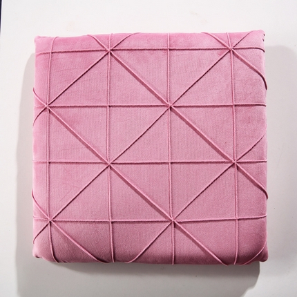 91家纺网 家纺一手货源 找家纺 （总）爱家居 2024新款米字格荷兰绒记忆棉坐垫 