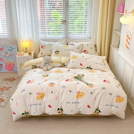 2024新款全棉小清新印花单品套件--四件套 西西假日