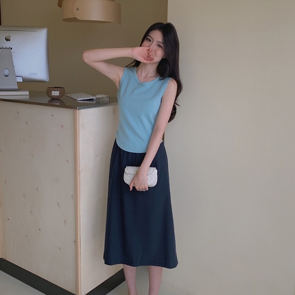 91家纺网 家纺一手货源 找家纺 （总）2024新款女士家居服冰岛白茶背心可外穿打底衫