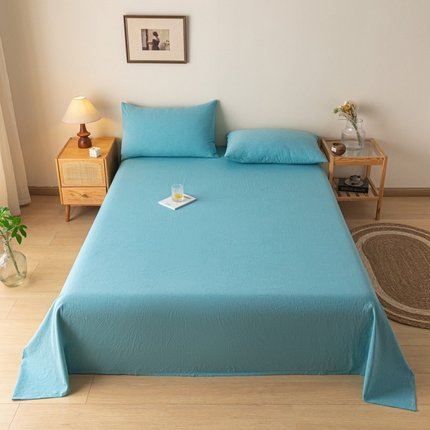 卡伦家纺 2025新款全棉色织水洗棉床单学生宿舍单人双人床单系列海兰青年