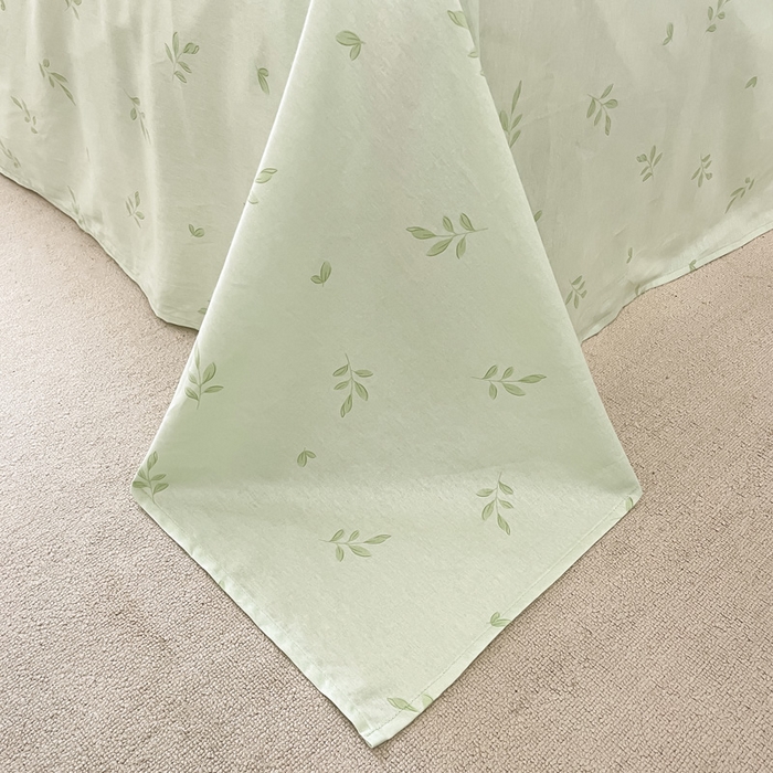 91家纺网 家纺一手货源 找家纺 2024新款全棉小清新印花单品套件--四件套 芮心