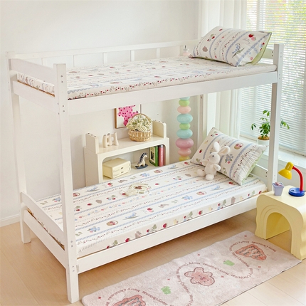 91家纺网 家纺一手货源 找家纺 （总）名兮家居 2024新款学生床上下铺全棉床笠