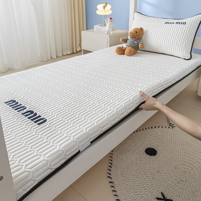 91家纺网 家纺一手货源 找家纺 鑫钰 2024新款学生季学生宿舍上下铺床垫-minmin minmin-玉石白