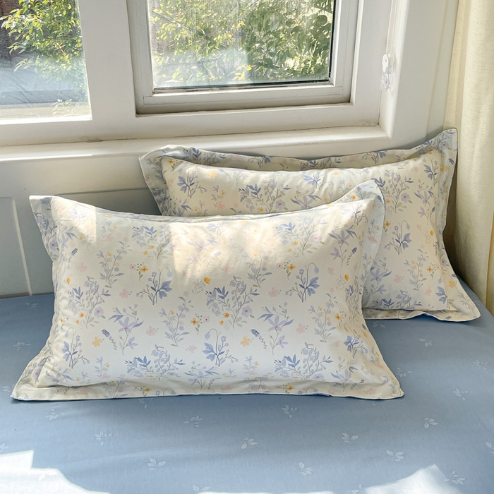 91家纺网 家纺一手货源 找家纺 2024新款全棉小清新印花单品套件--四件套 云梦泽