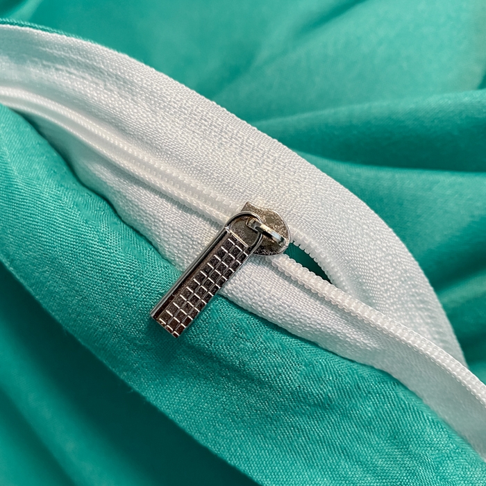 91家纺网 家纺一手货源 找家纺 悦织湾家纺 2025新款纯色床单款芦荟棉四件套 卡森绿