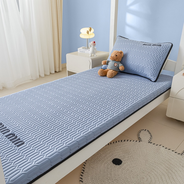 91家纺网 家纺一手货源 找家纺 鑫钰 2024新款学生季学生宿舍上下铺床垫-minmin minmin-宾利蓝