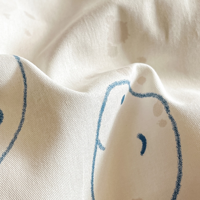 91家纺网 家纺一手货源 找家纺 2024新款全棉小清新印花单品套件--四件套 星球龙