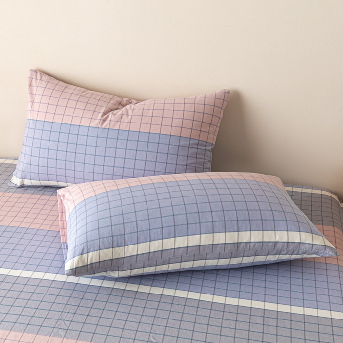 91家纺网 家纺一手货源 找家纺 卡伦家纺 2025新款全棉色织水洗棉床单学生宿舍单人双人床单系列马丁粉