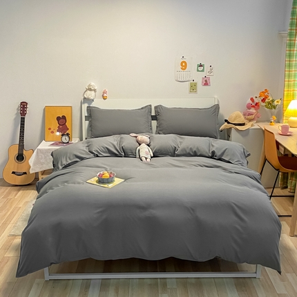 91家纺网 家纺一手货源 找家纺 （总）悦织湾家纺 2025新款纯色床单款芦荟棉四件套