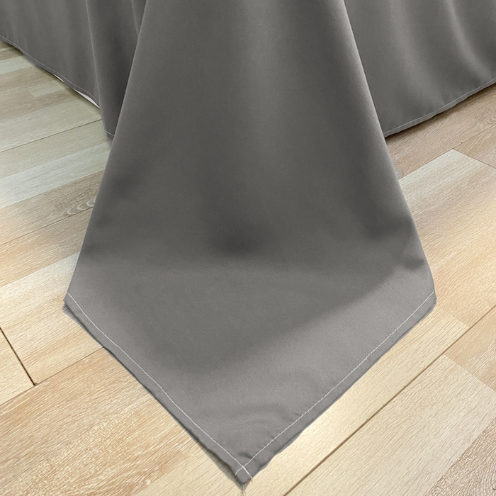 91家纺网 家纺一手货源 找家纺 悦织湾家纺 2025新款纯色床单款芦荟棉四件套 洛卡灰