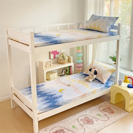 91家纺网 家纺一手货源 找家纺 （总）名兮家居 2024新款学生床上下铺全棉床笠