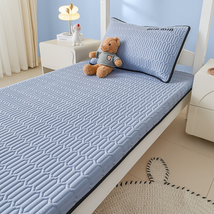 91家纺网 家纺一手货源 找家纺 鑫钰 2024新款学生季学生宿舍上下铺床垫-minmin minmin-宾利蓝