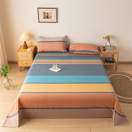 卡伦家纺 2025新款全棉色织水洗棉床单学生宿舍单人双人床单系列斯诺克