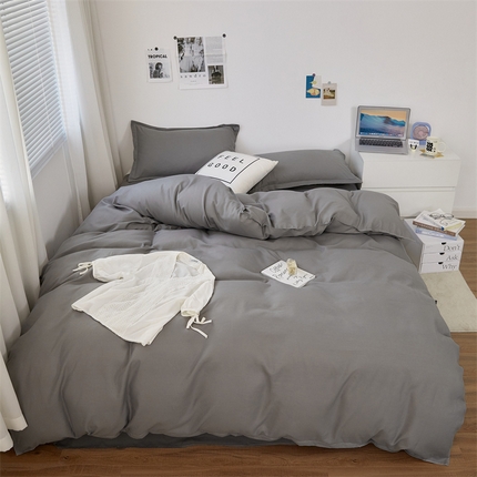 91家纺网 家纺一手货源 找家纺 （总）悦织湾家纺 2025新款纯色床单款芦荟棉四件套