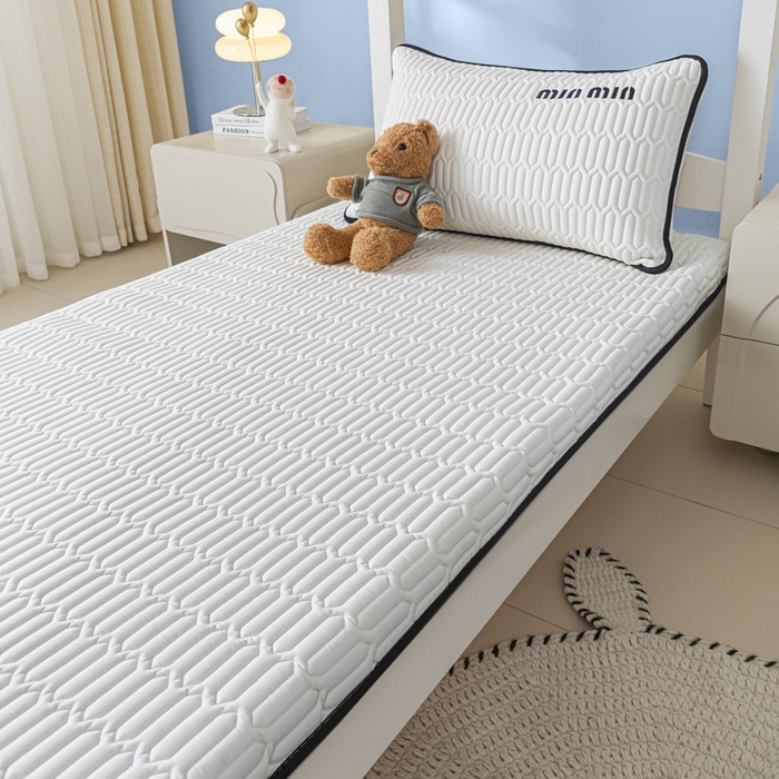 91家纺网 家纺一手货源 找家纺 鑫钰 2024新款学生季学生宿舍上下铺床垫-minmin minmin-玉石白