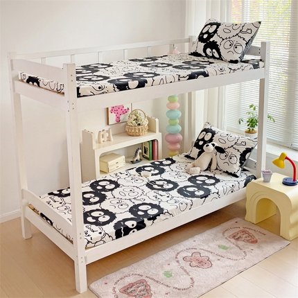 91家纺网 家纺一手货源 找家纺 （总）名兮家居 2024新款学生床上下铺全棉床笠