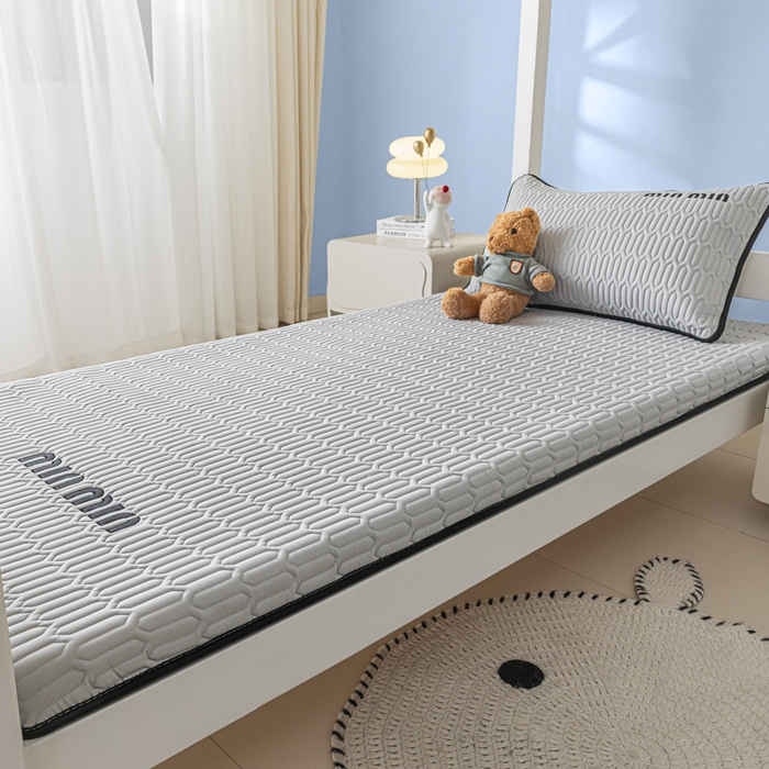 91家纺网 家纺一手货源 找家纺 鑫钰 2024新款学生季学生宿舍上下铺床垫-minmin minmin-相思灰