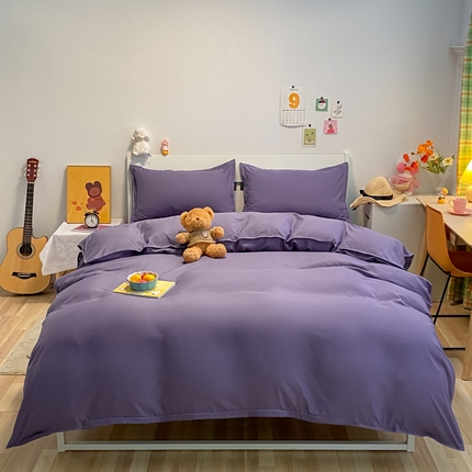 91家纺网 家纺一手货源 找家纺 （总）悦织湾家纺 2025新款纯色床单款芦荟棉四件套