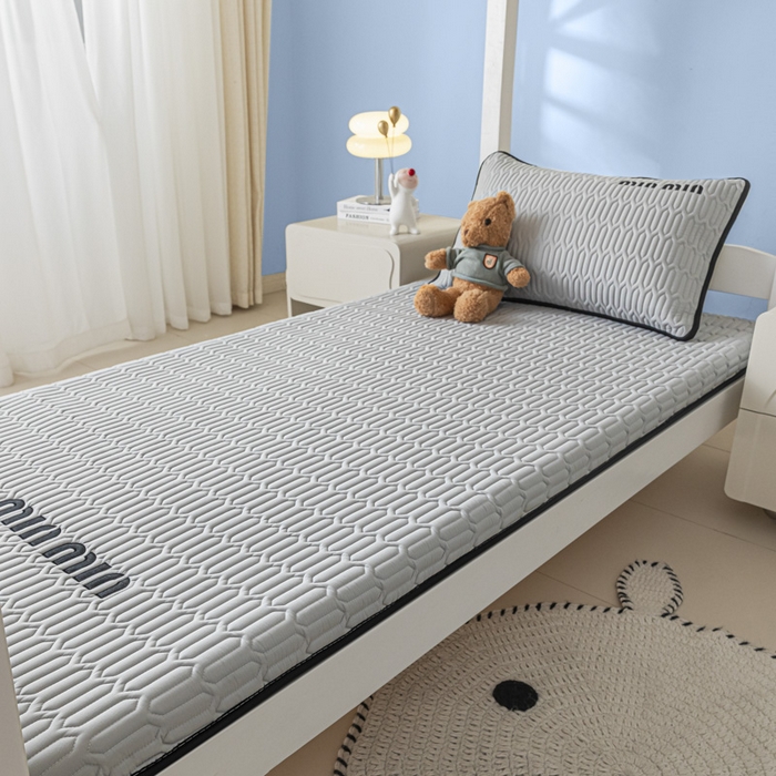 91家纺网 家纺一手货源 找家纺 鑫钰 2024新款学生季学生宿舍上下铺床垫-minmin minmin-相思灰