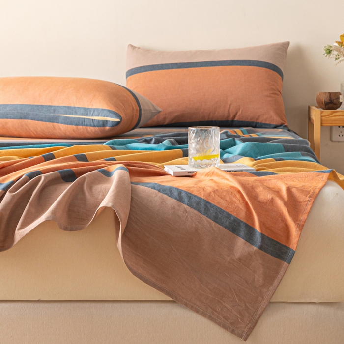 91家纺网 家纺一手货源 找家纺 卡伦家纺 2025新款全棉色织水洗棉床单学生宿舍单人双人床单系列斯诺克