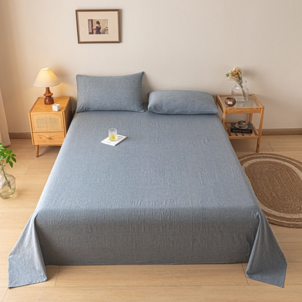 91家纺网 家纺一手货源 找家纺 （总）卡伦家纺 2025新款全棉色织水洗棉床单学生宿舍单人双人床单系列