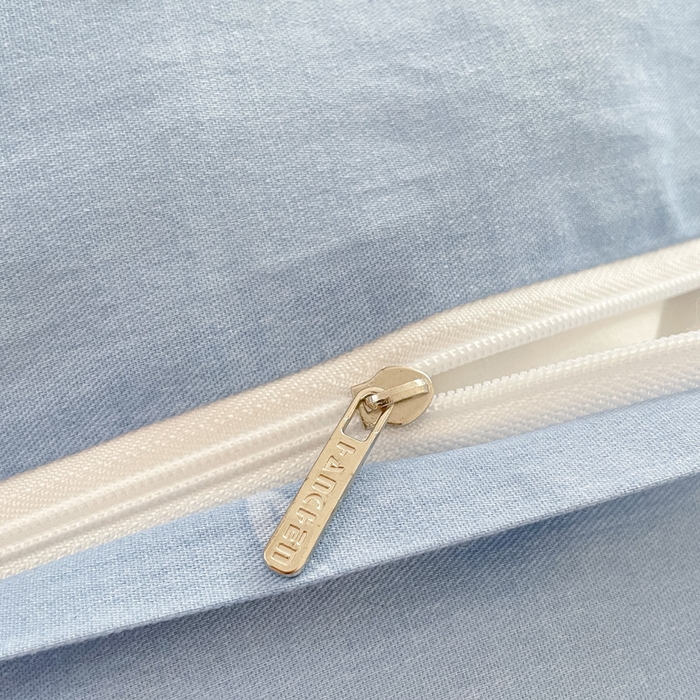 91家纺网 家纺一手货源 找家纺 2024新款全棉小清新印花单品套件--四件套 云茫茫