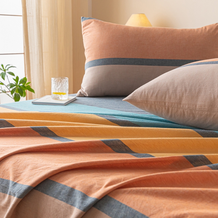 91家纺网 家纺一手货源 找家纺 卡伦家纺 2025新款全棉色织水洗棉床单学生宿舍单人双人床单系列斯诺克