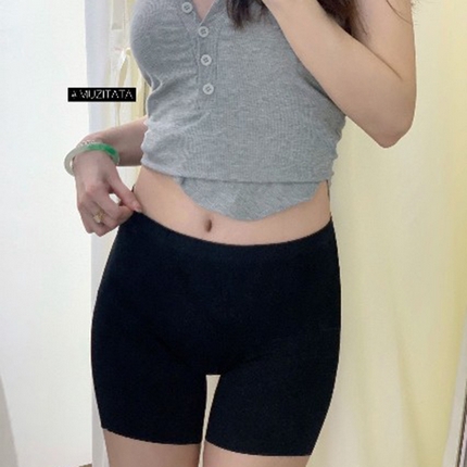 91家纺网 家纺一手货源 找家纺 2024新款芭蕾加压安全裤女士打底裤子 黑色+黑色