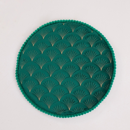 91家纺网 家纺一手货源 找家纺 （总）爱家居 2024新款荷兰绒夹棉绗缝记忆棉坐垫圆垫飘窗垫-烟花