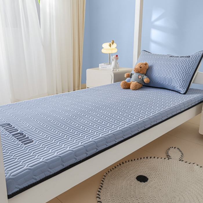 91家纺网 家纺一手货源 找家纺 鑫钰 2024新款学生季学生宿舍上下铺床垫-minmin minmin-宾利蓝