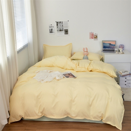 91家纺网 家纺一手货源 找家纺 （总）悦织湾家纺 2025新款纯色床单款芦荟棉四件套