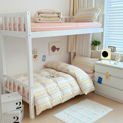 91家纺网 家纺一手货源 找家纺 （总）北欧良品 2024新款A类全棉色织水洗棉学生三件套