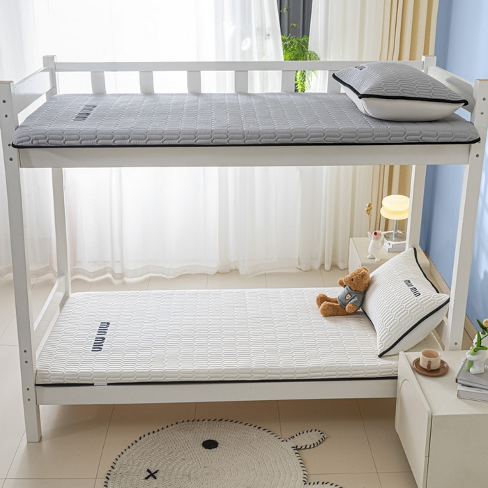 91家纺网 家纺一手货源 找家纺 鑫钰 2024新款学生季学生宿舍上下铺床垫-minmin minmin-玉石白