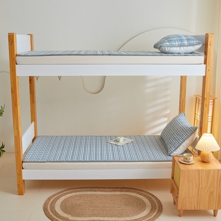 91家纺网 家纺一手货源 找家纺 （总）鑫钰 2025新款学生宿舍A类水洗棉大豆夹棉床褥-简格