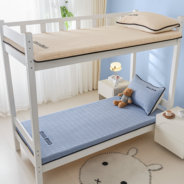 91家纺网 家纺一手货源 找家纺 鑫钰 2024新款学生季学生宿舍上下铺床垫-minmin minmin-宾利蓝