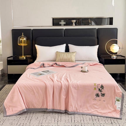 鹿小帅纺织品 2024新款艾草驱蚊夏凉被 暖心玉