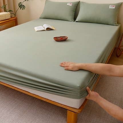 91家纺网 家纺一手货源 找家纺 （总）2024新款A类云朵棉纯色床笠