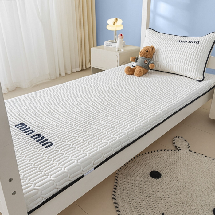 91家纺网 家纺一手货源 找家纺 鑫钰 2024新款学生季学生宿舍上下铺床垫-minmin minmin-玉石白