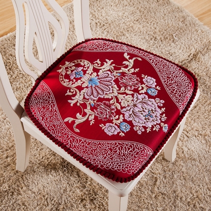 91家纺网 家纺一手货源 找家纺 （总）爱家居 2024新款提花高精密餐椅垫