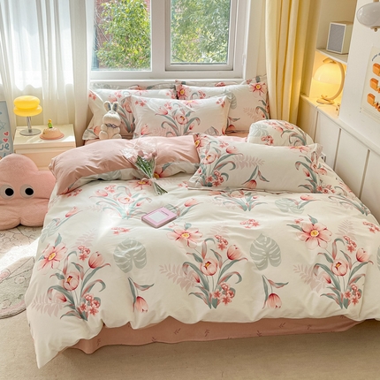 2024新款全棉小清新印花单品套件--四件套 长歌行