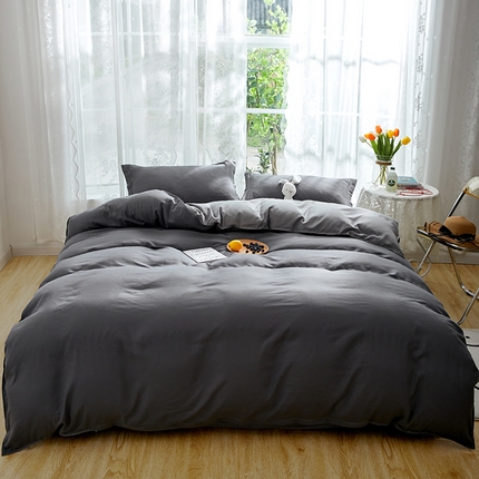 91家纺网 家纺一手货源 找家纺 （总）悦织湾家纺 2025新款纯色床单款芦荟棉四件套