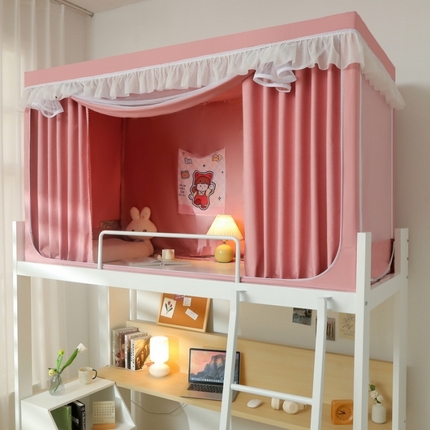 91家纺网 家纺一手货源 找家纺 （总）夏彩 88575加强遮光涂层窗帘学生上下铺拉链蚊帐