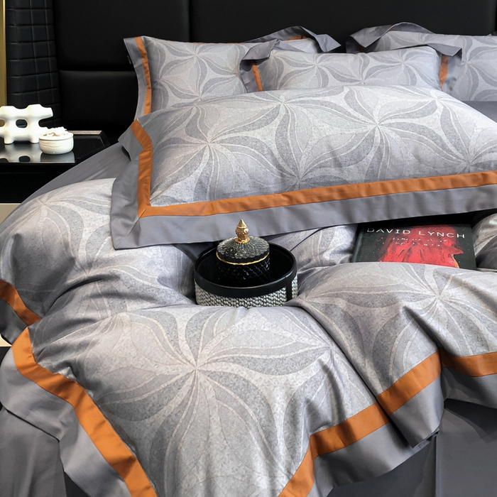 91家纺网 家纺一手货源 找家纺 东方名伶 2024新款50S全棉数码印花长绒棉四件套 怀夕