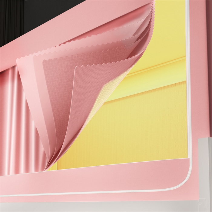 91家纺网 家纺一手货源 找家纺 佳梦家纺 2024新款素色坐床学生蚊帐 粉色