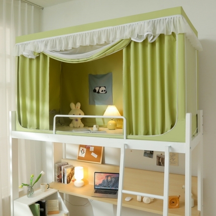 91家纺网 家纺一手货源 找家纺 （总）夏彩 88575加强遮光涂层窗帘学生上下铺拉链蚊帐