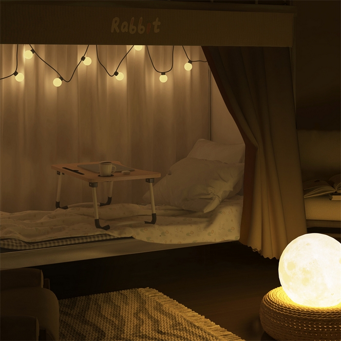 91家纺网 家纺一手货源 找家纺 佳梦家纺 2024新款烫画自连接学生遮光蚊帐 小白-米色