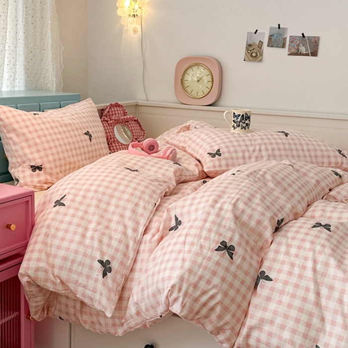 91家纺网 家纺一手货源 找家纺 （总）昔可 2024新款全棉蝴蝶印花系列四件套