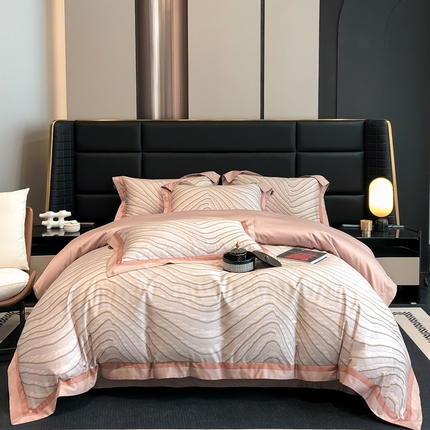 东方名伶 2024新款50S全棉数码印花长绒棉四件套 邂逅-玉